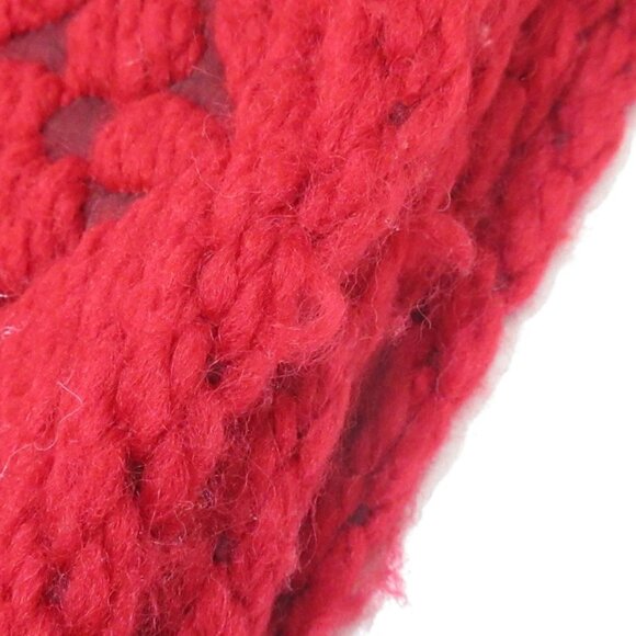 LOUIS VUITTON Eschar Progo Mania Ruby - Scarf 94 Wool 6 Silk 405-071925 - Picture 4 of 7